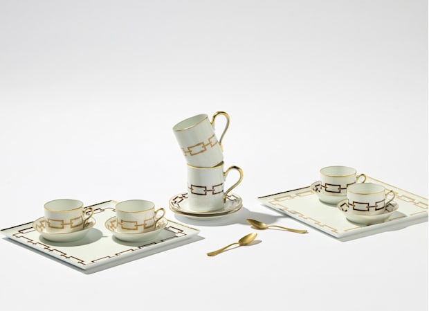Tea saucer - ebano | Catene | GINORI 1735
